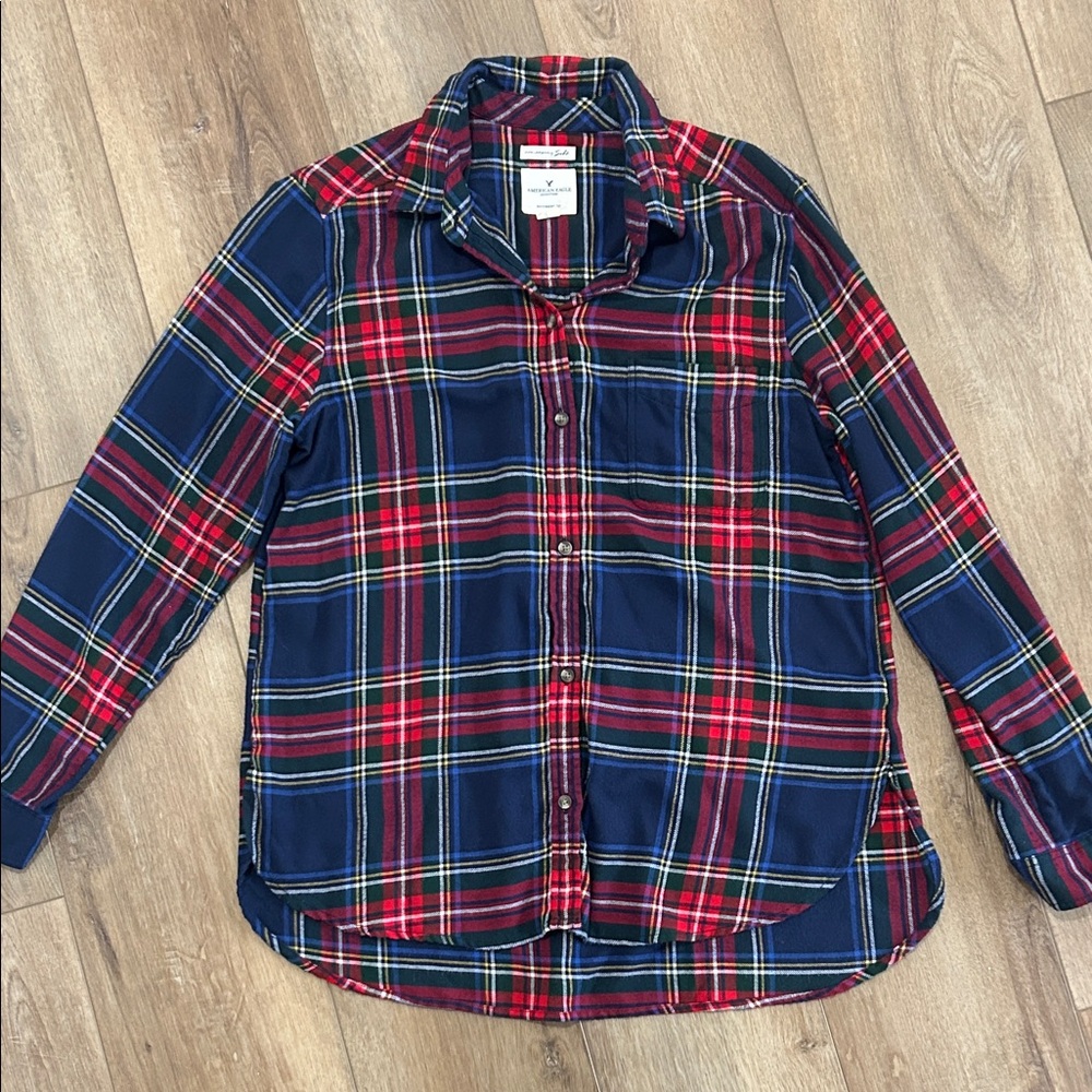 American Eagle Outfitters Multicolor Plaid Shirt